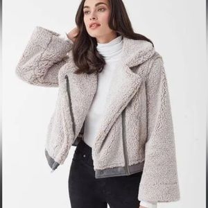 Splendid Fuax Fur Motto Jacket